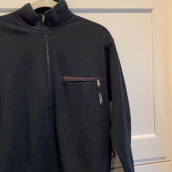 Patagonia Black Fleece Half Zip Sweatshirt - Picture 3 of 7
